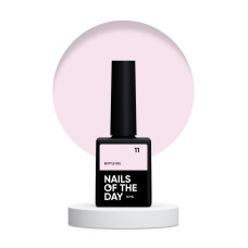 NAILSOFTHEDAY Bottle gel 11 - kryjący bladoróżowy żel do wzmocnienia i naprawy, 10 ml